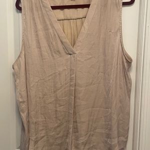 Vince Camuto Rumpled Satin Blouse Tissue Pink XL